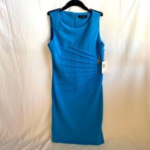 Ivanka Trump sleeveless dress, turquoise in color, size 10